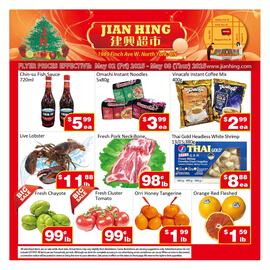 Jian Hing Supermarket flyer week 18 Page 1