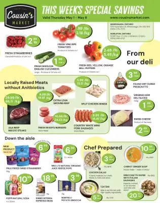 Cousin's Market flyer (valid until 31-05)