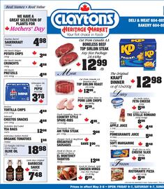 Claytons Heritage Market flyer week 18 Page 1