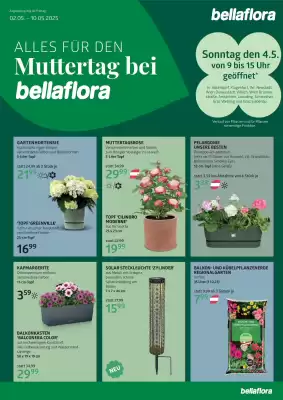 Bellaflora Flugblatt (gültig bis 10-05)