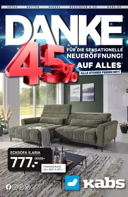 Kabs Polsterwelt Prospekt (gültig bis 22-05)