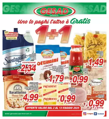 Volantino Gesad Supermercati (valido fino al 13-05)