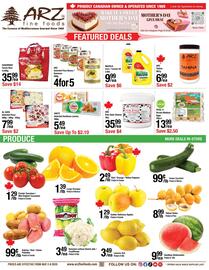 Arz Fine Foods flyer week 18 Page 1