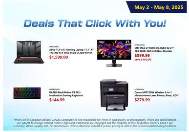 Canada Computers flyer week 18 Page 1