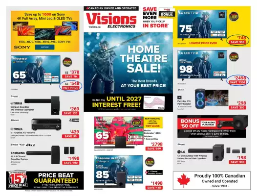 Visions Electronics flyer (valid until 8-05)