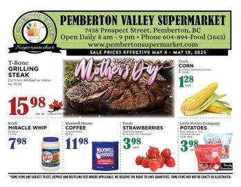 Pemberton Valley Supermarket flyer week 18 Page 1