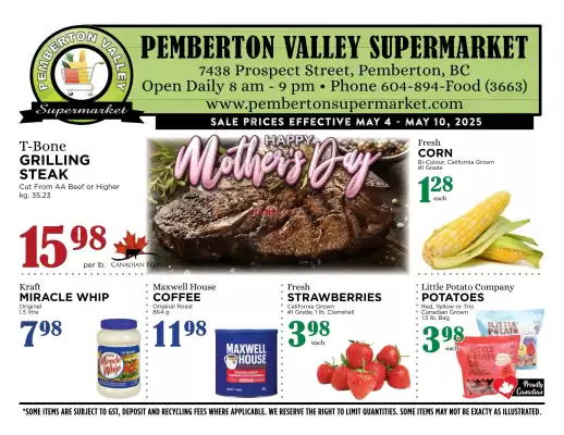 Pemberton Valley Supermarket flyer (valid until 8-05)