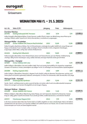 Eurogast Grissemann Flugblatt (gültig bis 31-05)