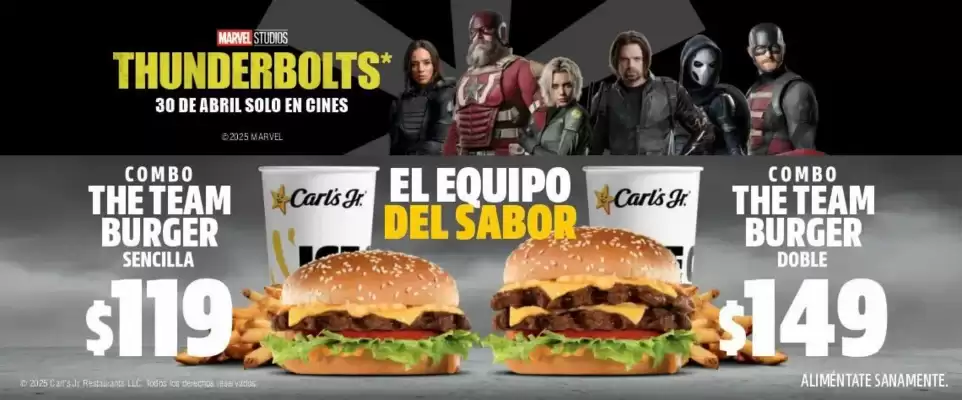 Catálogo Carl's Jr (válido hasta 31-05)