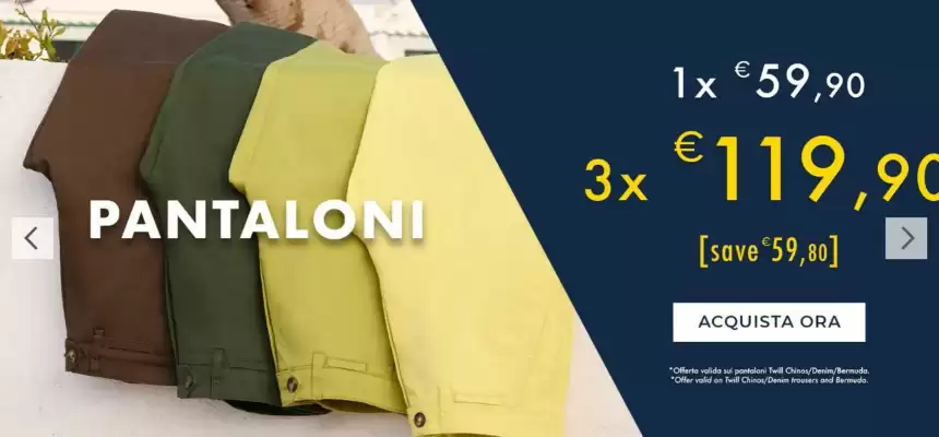Volantino Camicissima