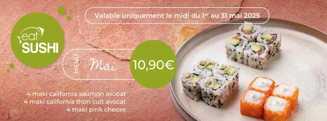 Catalogue Eat Sushi (valable jusqu'au 31-05)