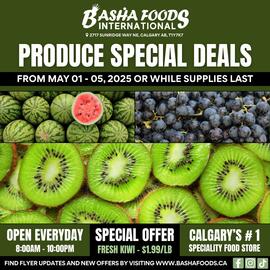 Basha Foods flyer week 18 Page 1