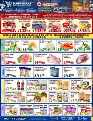 88 Supermarket flyer (valid until 8-05)