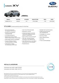 Subaru Flugblatt Seite 1
