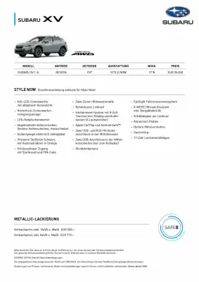 Subaru Flugblatt (gültig bis 12-08)