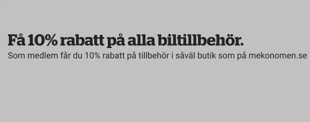 Mekonomen reklamblad (giltig till och med 9-05)