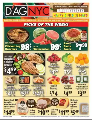 D’Agostino Weekly Ad (valid until 8-05)