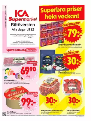 ICA Supermarket reklamblad (giltig till och med 11-05)