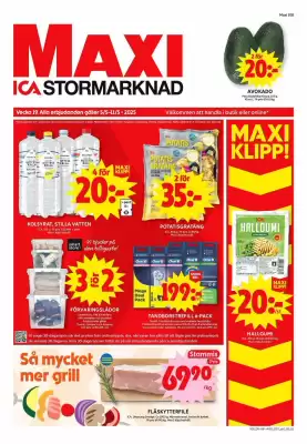 ICA Maxi reklamblad (giltig till och med 11-05)
