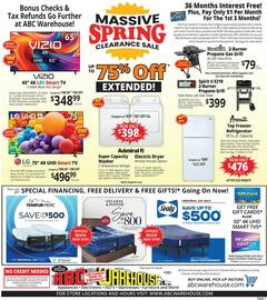 ABC Warehouse Weekly Ad week 19 Page 1