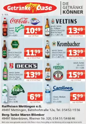 Getränke Oase Prospekt (gültig bis 10-05)