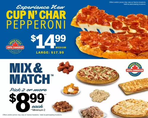 Greco Pizza flyer (valid until 11-05)