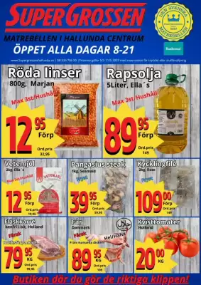 Supergrossen reklamblad (giltig till och med 11-05)