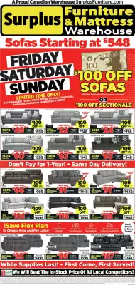 Surplus Furniture flyer (valid until 12-05)