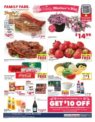 Family Fresh Market ad (valid until 10-05)