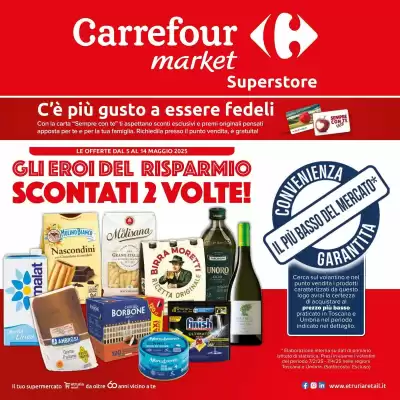 Volantino Carrefour Market Superstore (valido fino al 14-05)
