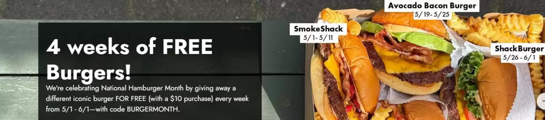 Shake Shack catalogue (valid until 11-05)