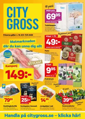 City Gross reklamblad (giltig till och med 11-05)