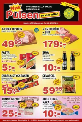 Nya Pulsen reklamblad (giltig till och med 10-05)