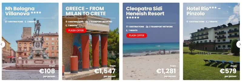 Volantino MD Viaggi Pagina 1