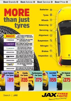 Jax Tyres catalogue