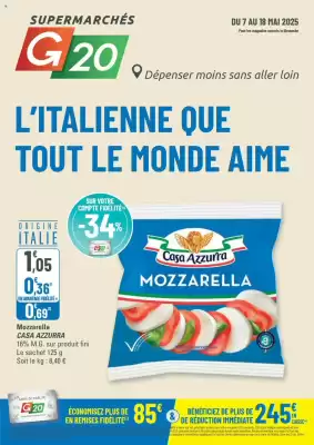 Catalogue G20 (valable jusqu'au 18-05)