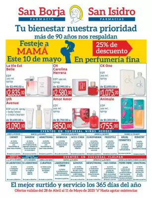 Catálogo Farmacias San Isidro y San Borja (válido hasta 11-05)