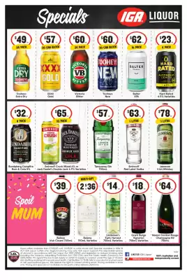 IGA Liquor catalogue (valid until 13-05)