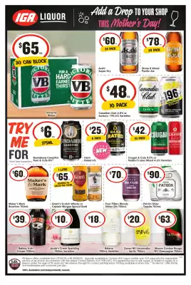 IGA Liquor catalogue