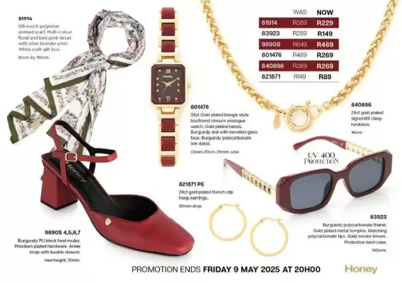 Honey Fashion Accessories catalogue (valid until 20-05)