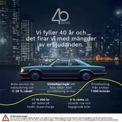 Hedin Bil reklamblad (giltig till och med 13-05)