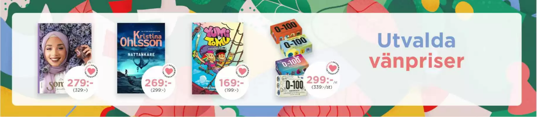 Akademibokhandeln reklamblad (giltig till och med 13-05)