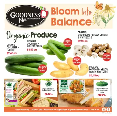 Goodness Me flyer (valid until 14-05)