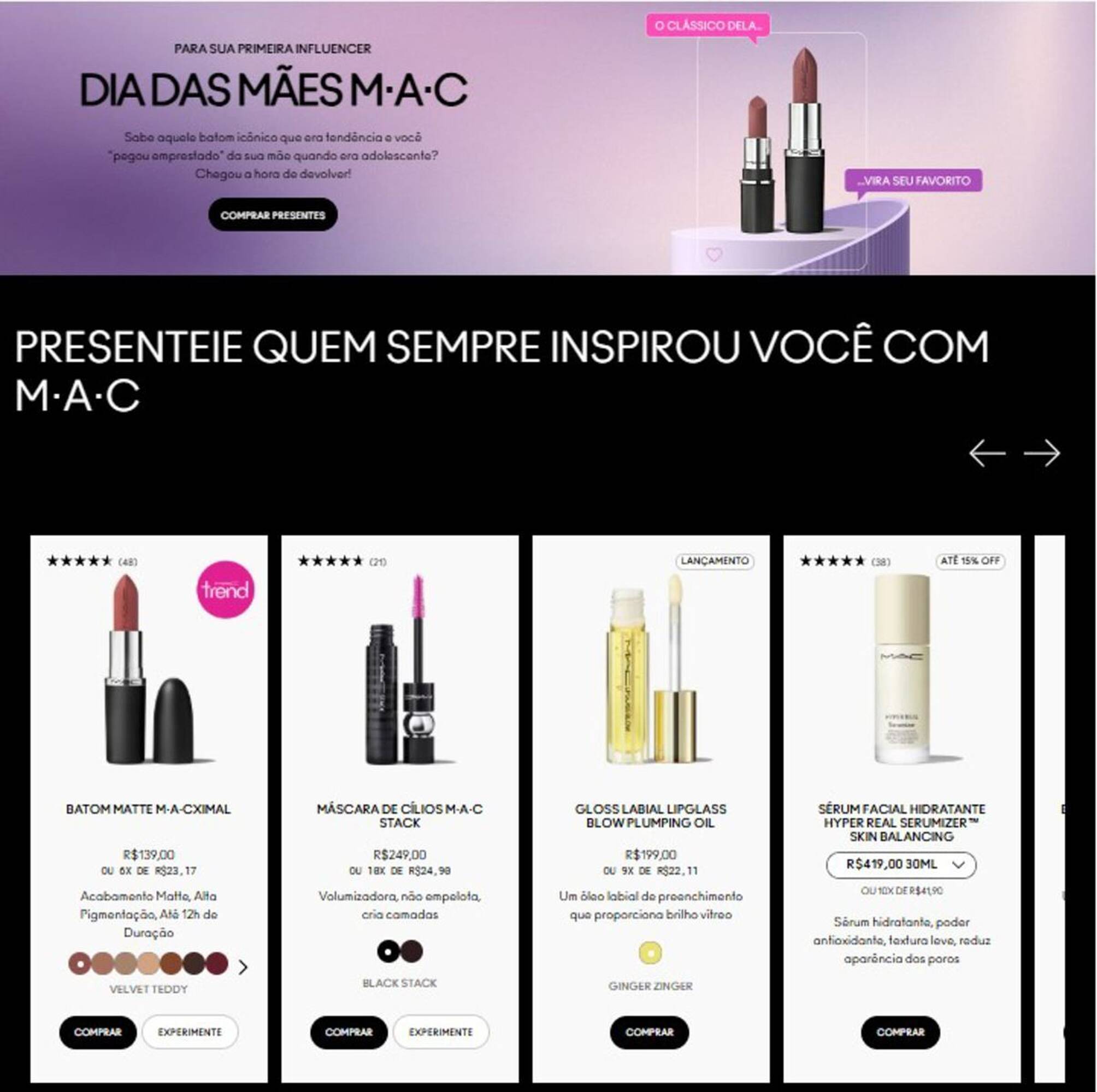 Catálogo MAC Cosmetics Página 1