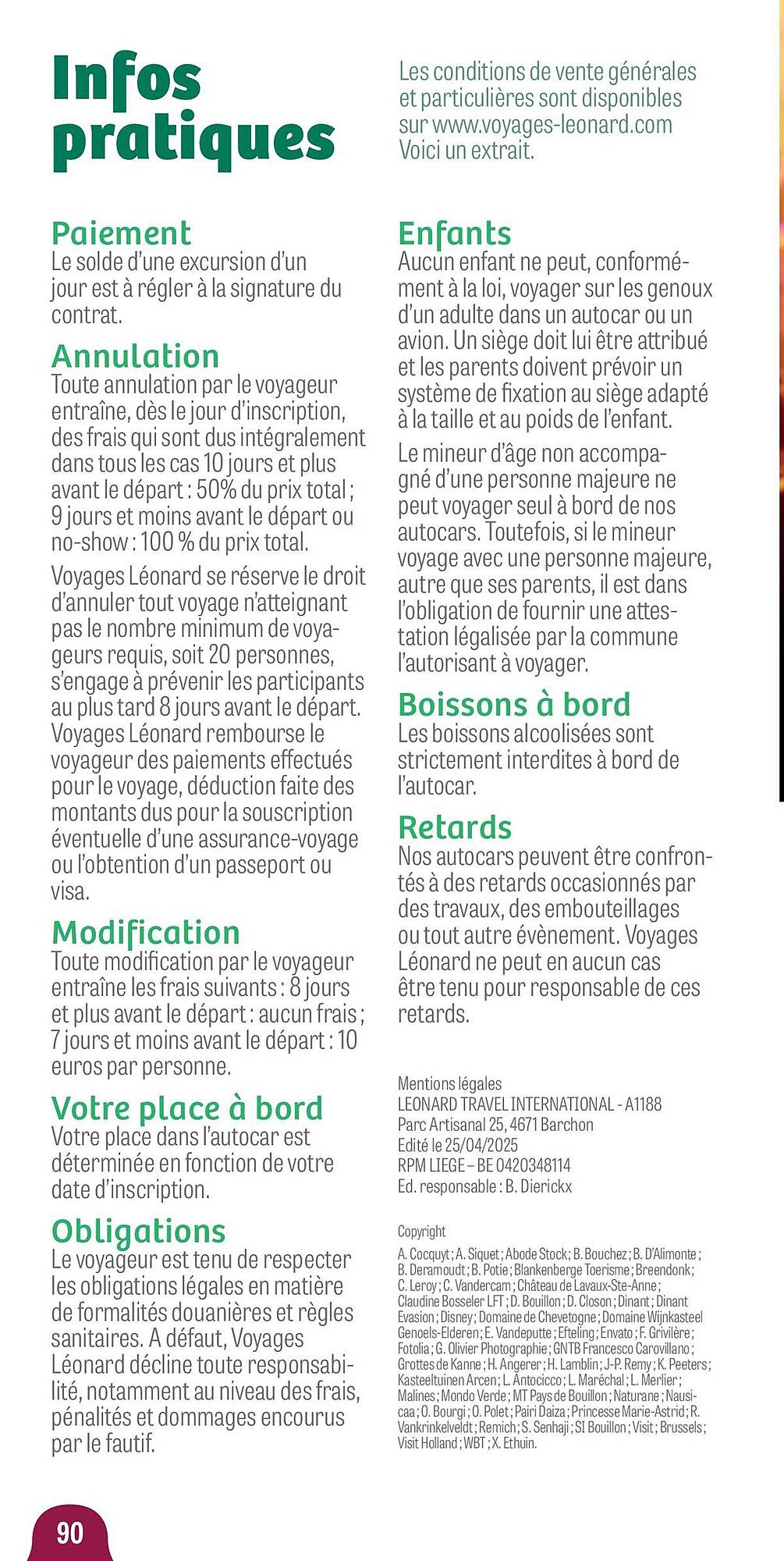 Voyages Leonard folder Pagina 90