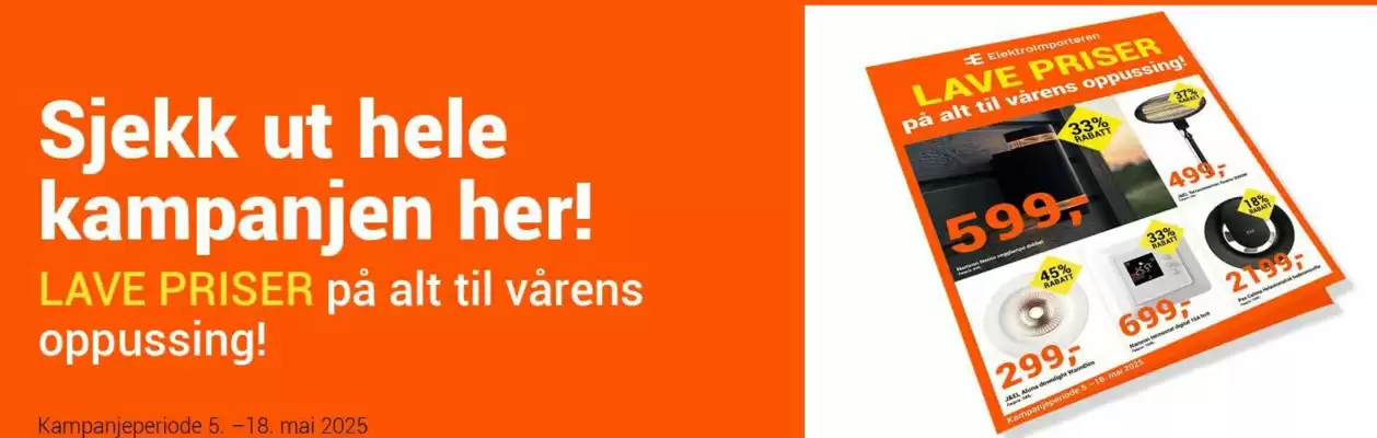 Elektroimportøren Kundeavis (gyldig til 18-05)