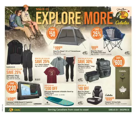 Cabela's flyer (valid until 21-05)