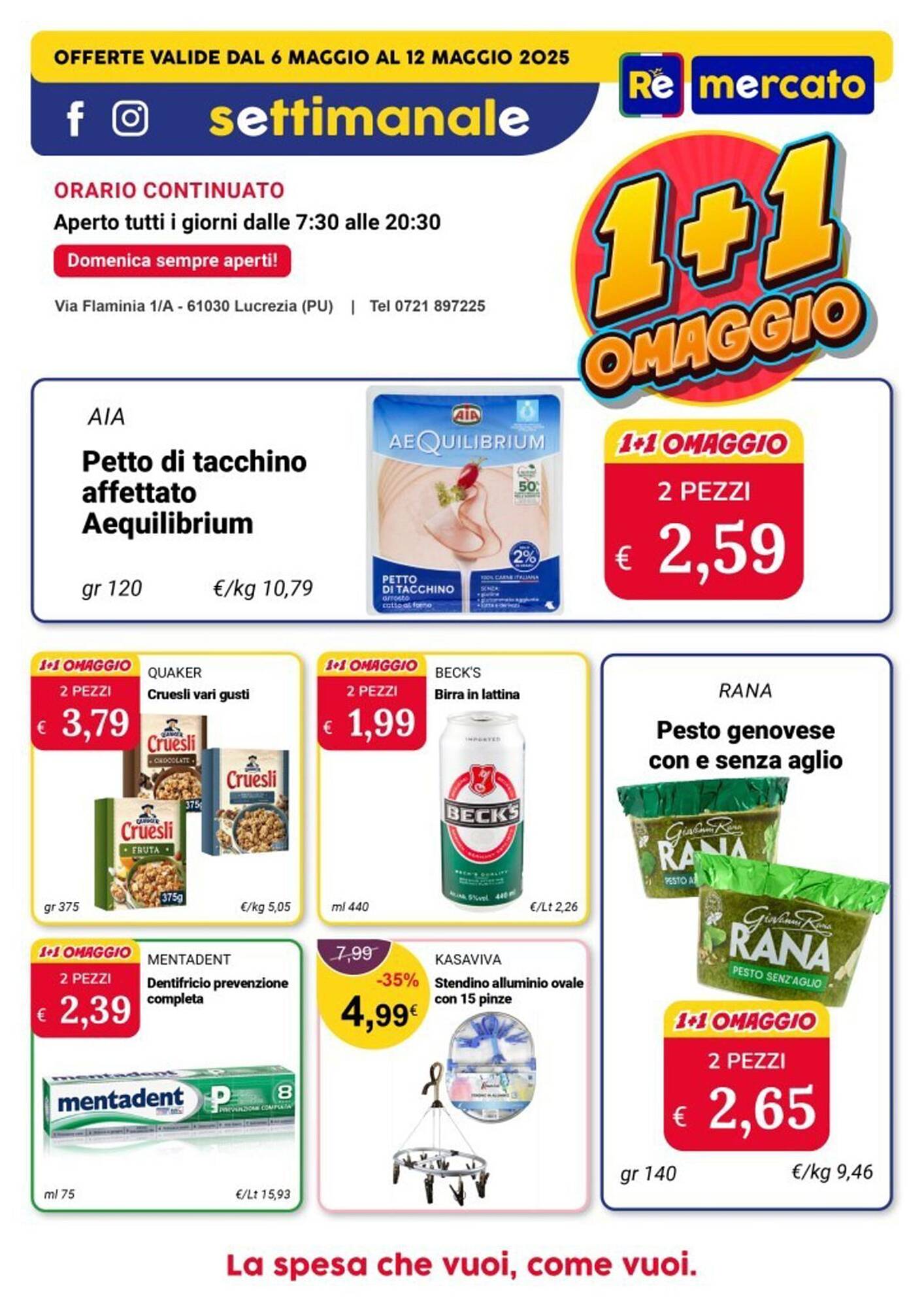 Volantino Re Mercato Lucrezia settimana 19 Pagina 1