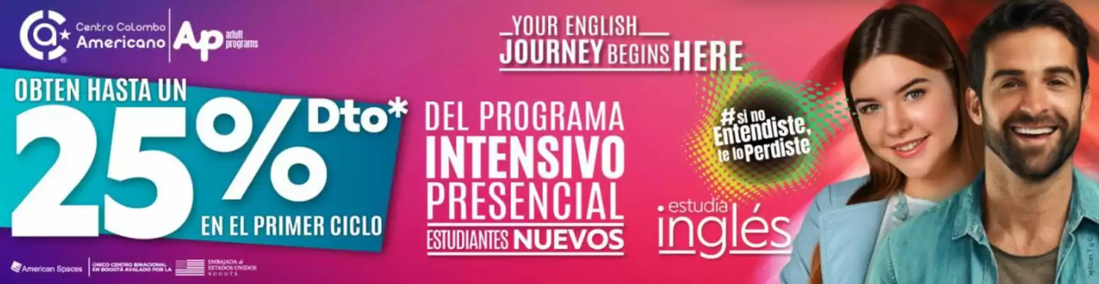 Catálogo Centro Colombo Americano (válido hasta 31-05)