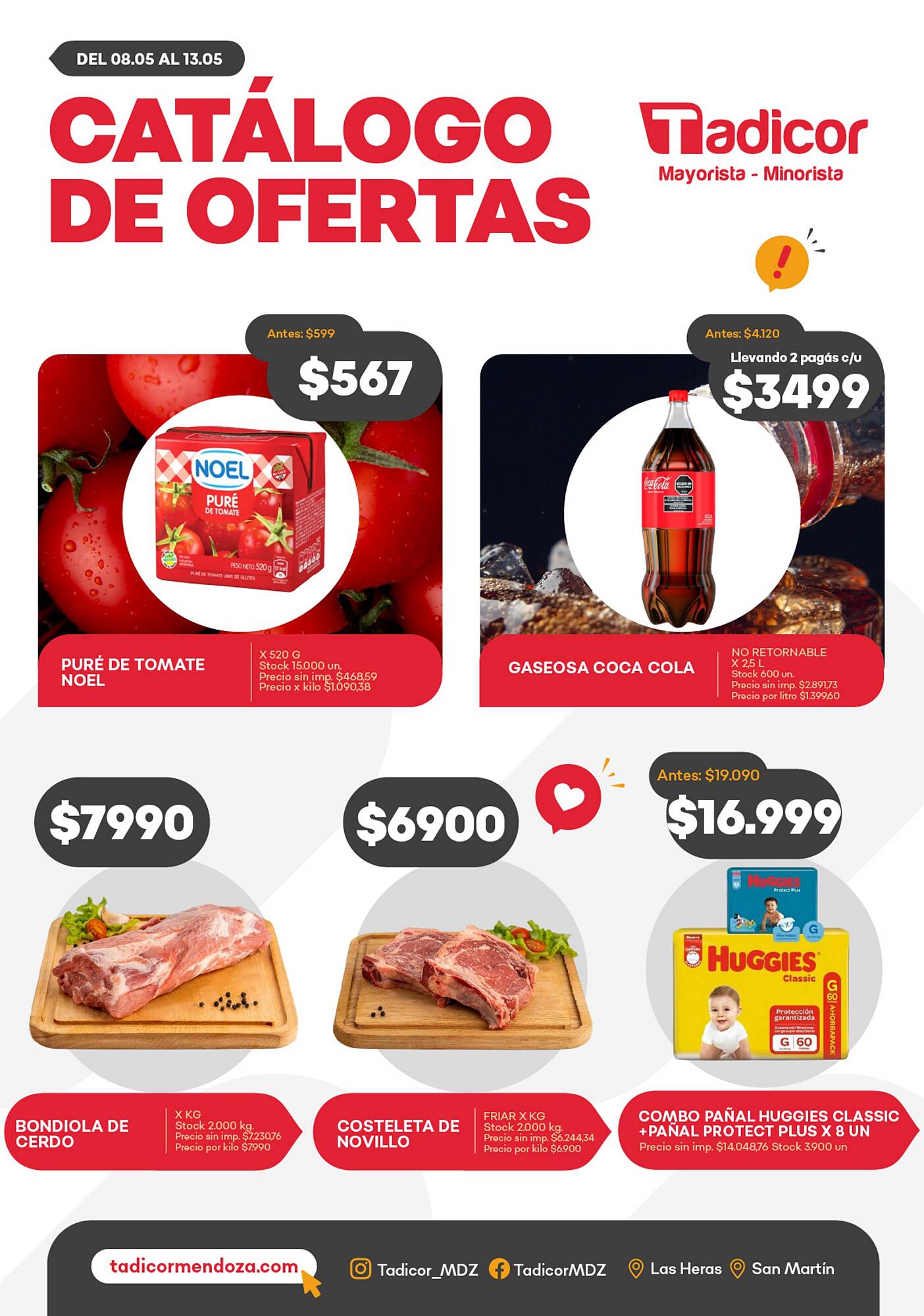 Catálogo Supermercados Tadicor semana 19 Página 1